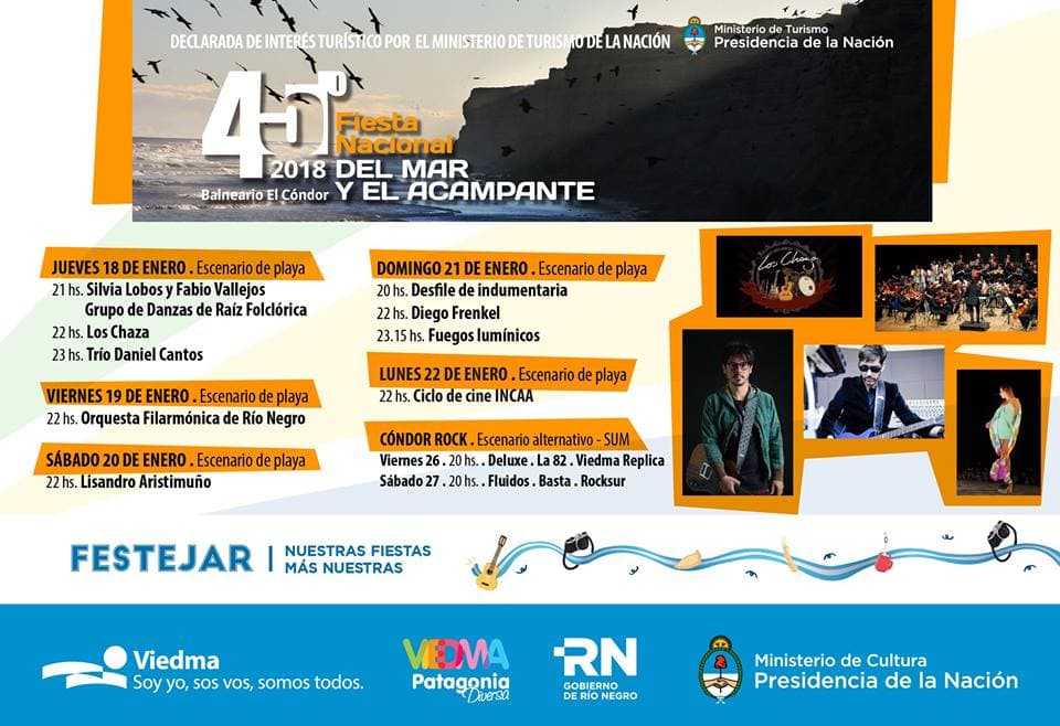 Empieza la Fiesta Nacional del Mar y el Acampante en el Cóndor