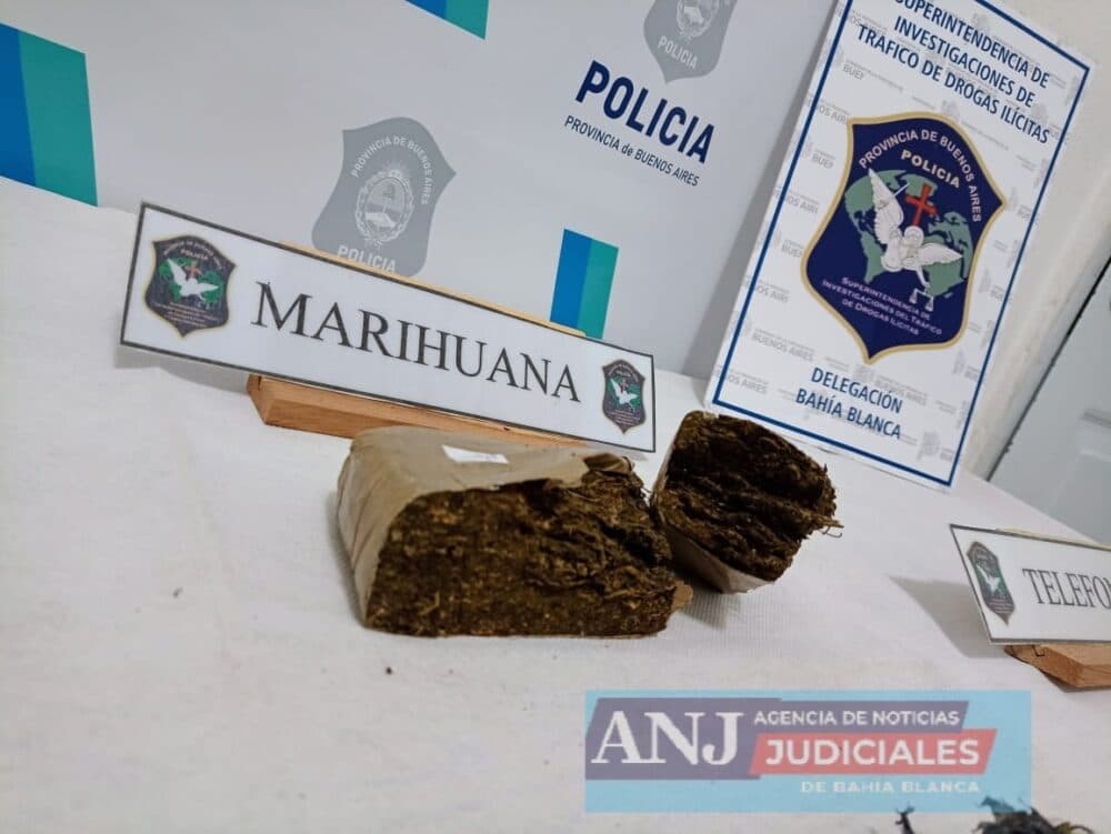 Dos detenidos en Patagones por tenencia y comercialización de drogas