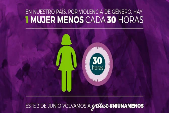 “Ni una menos” se llevará a cabo este viernes en la Plaza San Martín de Viedma