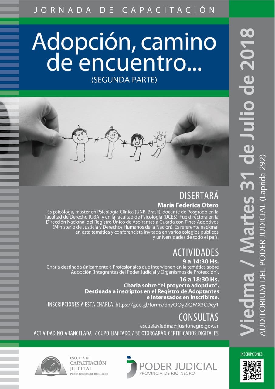 Se realizará la segunda parte de las Jornadas “Adopción, camino de encuentro”