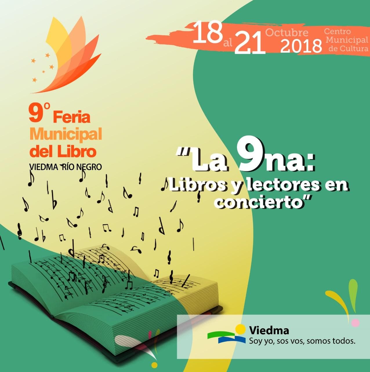 Del 18 al 21 de octubre se realizará la «9º Feria Municipal del Libro»
